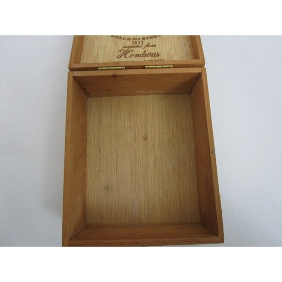 Vintage Wood Baccarat Dolce Far Niente 1871 Cigar Box Imported Honduras - Empty - Picture 9 of 9
